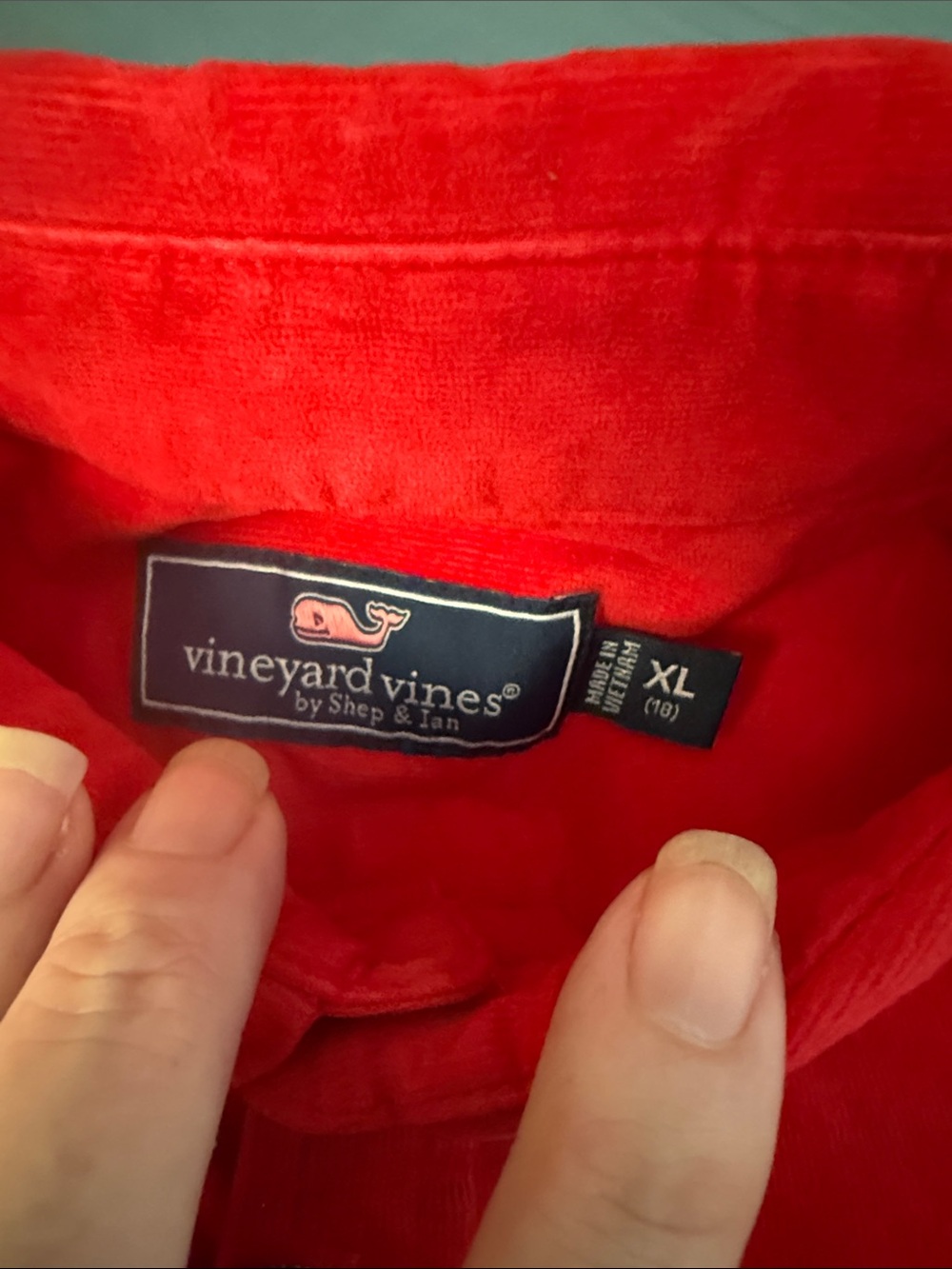 Vineyard Vines Boys Red Button-Down Shirt - Picture 2 of 4